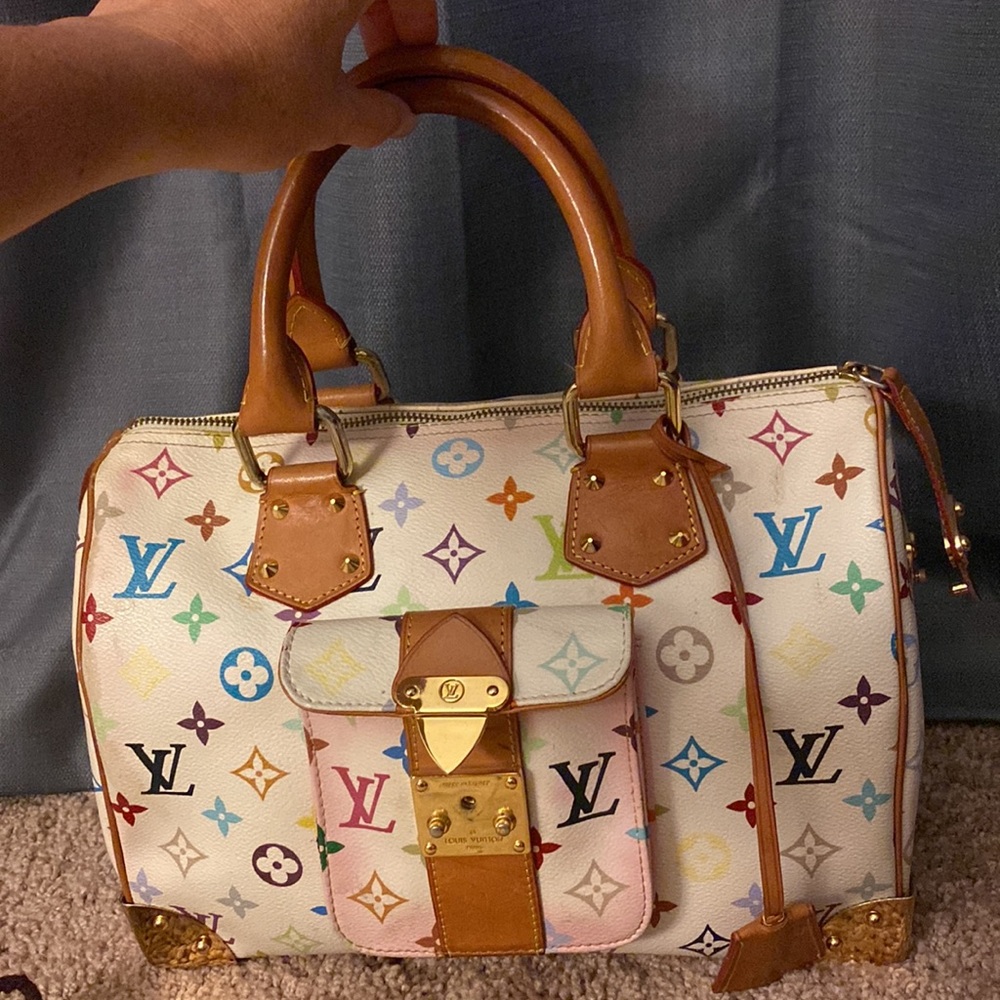 Louis Vuitton Speedy Monogram Multicolor 30 Dust Bag Key - Picture 4 of 16